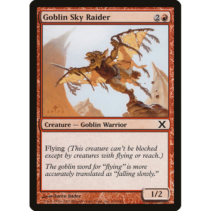 Magic: The Gathering Goblin Sky Raider (210) Lightly Played