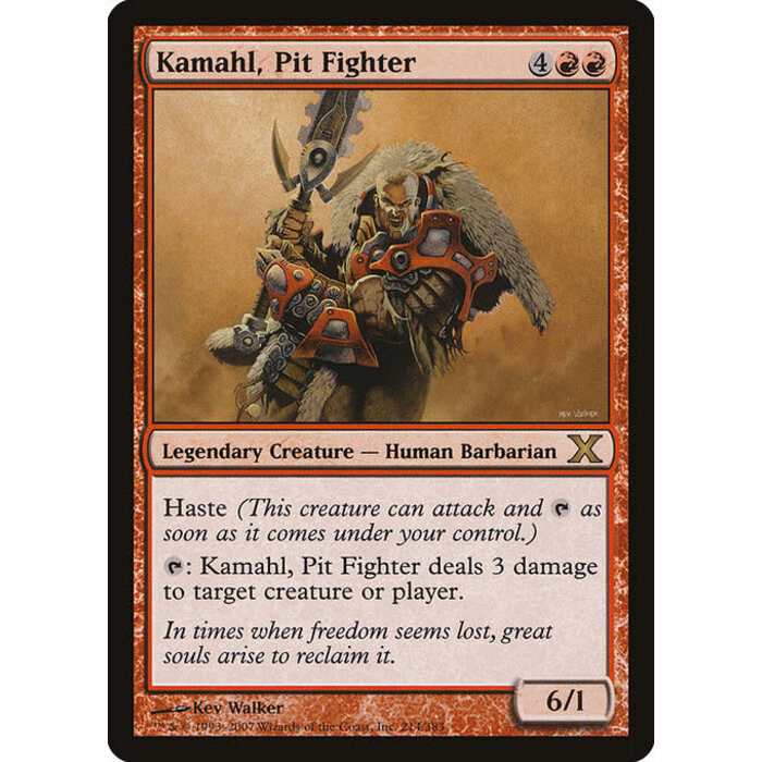 Magic: The Gathering Kamahl, Pit Fighter (214) Moderately Played Foil