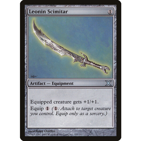Magic: The Gathering Leonin Scimitar (331) Lightly Played