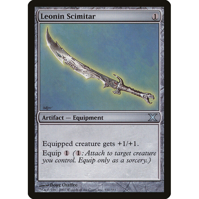 Magic: The Gathering Leonin Scimitar (331) Lightly Played