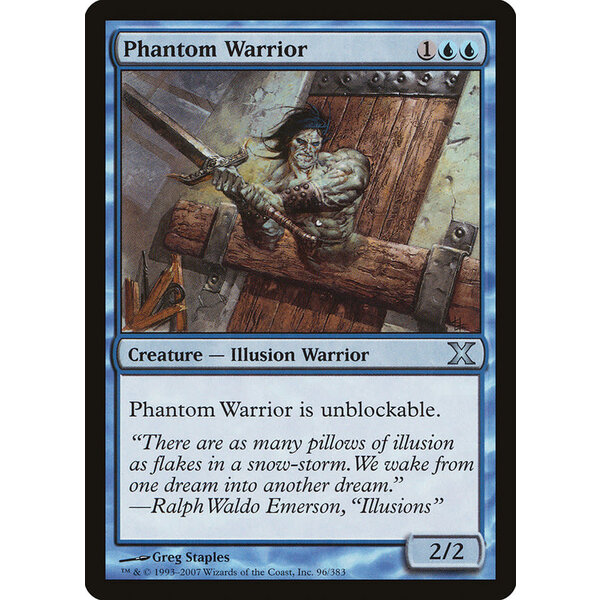 Magic: The Gathering Phantom Warrior (096) Lightly Played