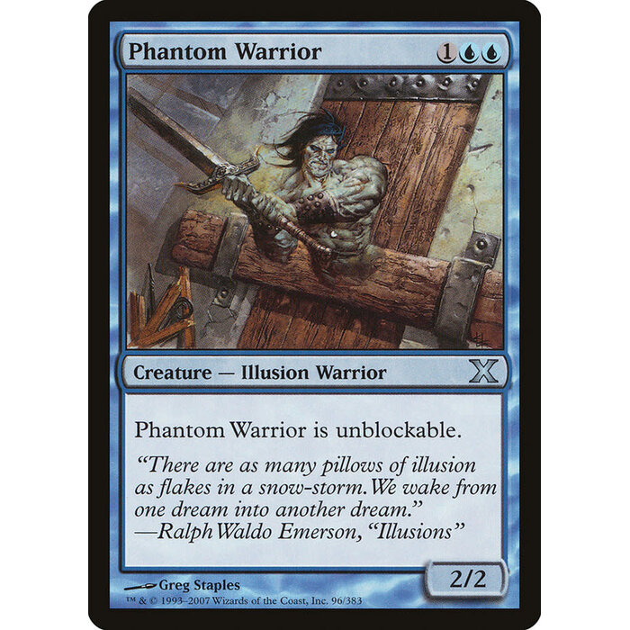 Magic: The Gathering Phantom Warrior (096) Lightly Played
