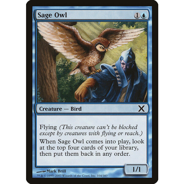 Magic: The Gathering Sage Owl (104) Lightly Played