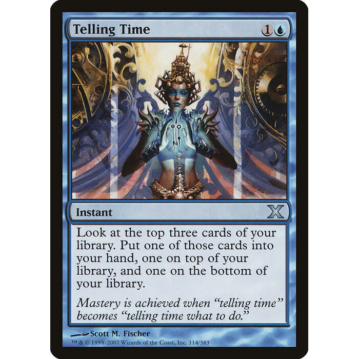 Magic: The Gathering Telling Time (114) Lightly Played