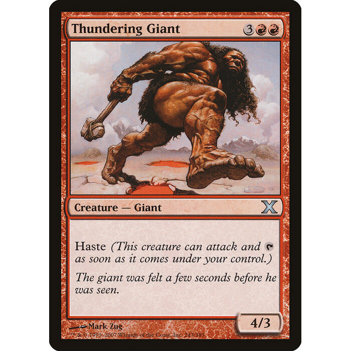 Magic: The Gathering Thundering Giant (243) Lightly Played