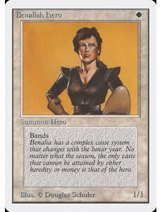 Magic: The Gathering Benalish Hero (004) Damaged