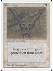 Magic: The Gathering Black Ward (005) Damaged
