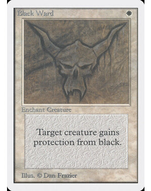 Magic: The Gathering Black Ward (005) Damaged