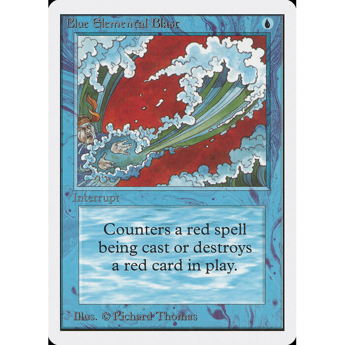 Magic: The Gathering Blue Elemental Blast (050) Damaged