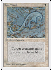Magic: The Gathering Blue Ward (008) Moderately Played
