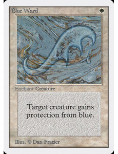 Magic: The Gathering Blue Ward (008) Moderately Played