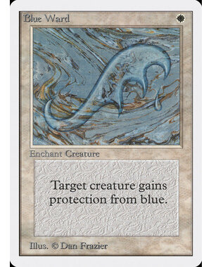 Magic: The Gathering Blue Ward (008) Moderately Played