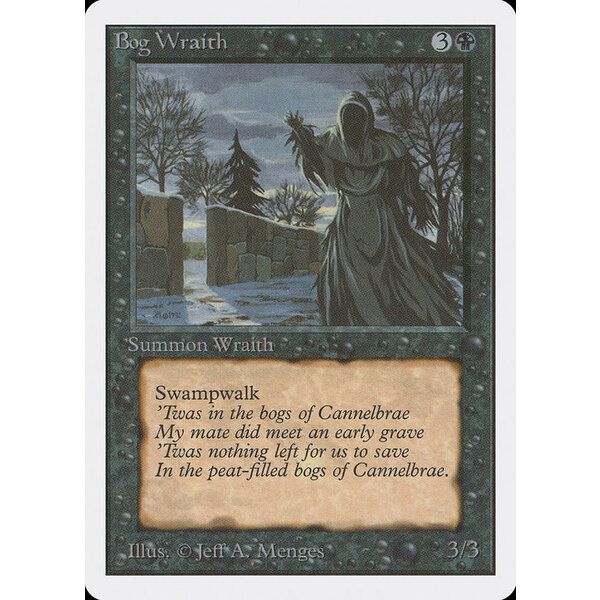 Magic: The Gathering Bog Wraith (096) Damaged