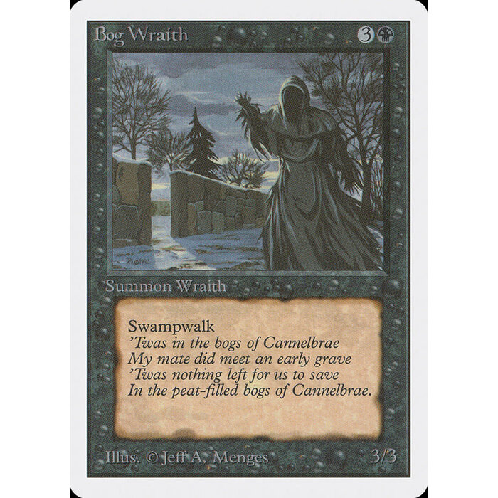 Magic: The Gathering Bog Wraith (096) Damaged