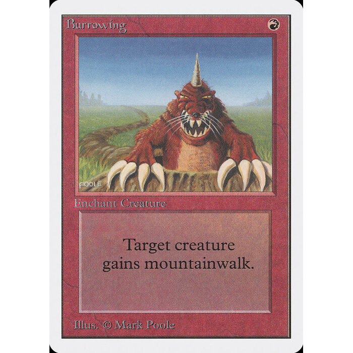 Magic: The Gathering Burrowing (139) Damaged