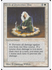 Magic: The Gathering Circle of Protection: Blue (011) Damaged