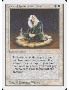 Magic: The Gathering Circle of Protection: Blue (011) Damaged