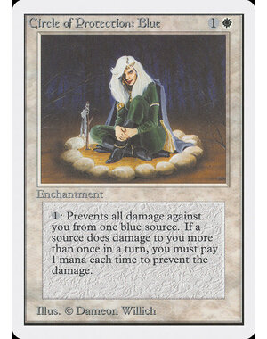Magic: The Gathering Circle of Protection: Blue (011) Damaged