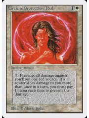 Magic: The Gathering Circle of Protection: Red (013) Damaged