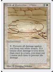 Magic: The Gathering Circle of Protection: White (014) Damaged