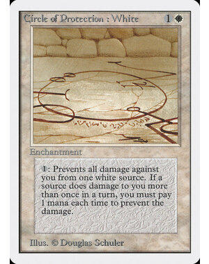 Magic: The Gathering Circle of Protection: White (014) Damaged