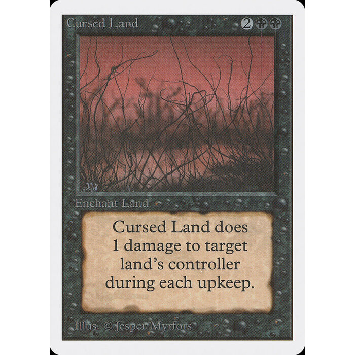 Magic: The Gathering Cursed Land (098) Moderately Played
