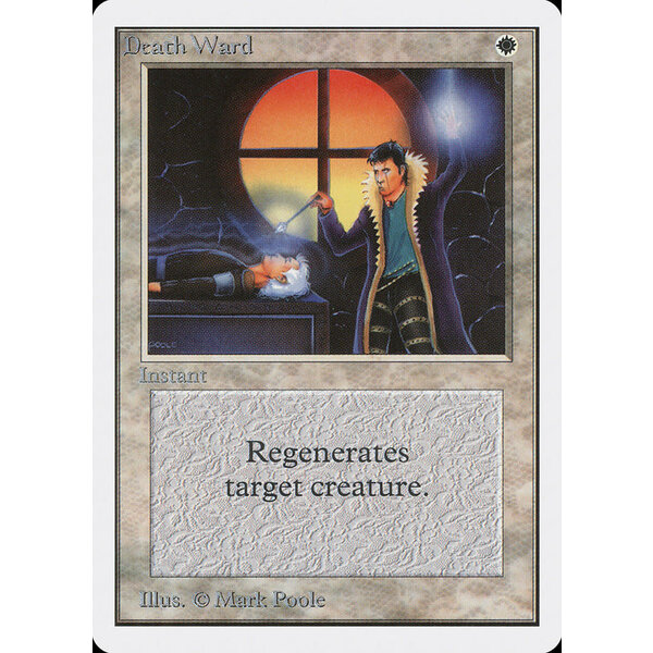 Magic: The Gathering Death Ward (018) Damaged