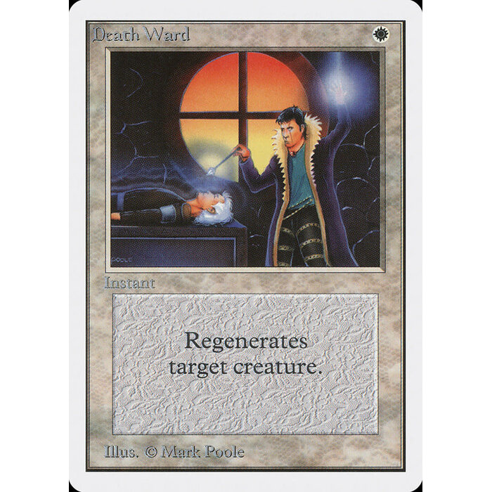 Magic: The Gathering Death Ward (018) Damaged