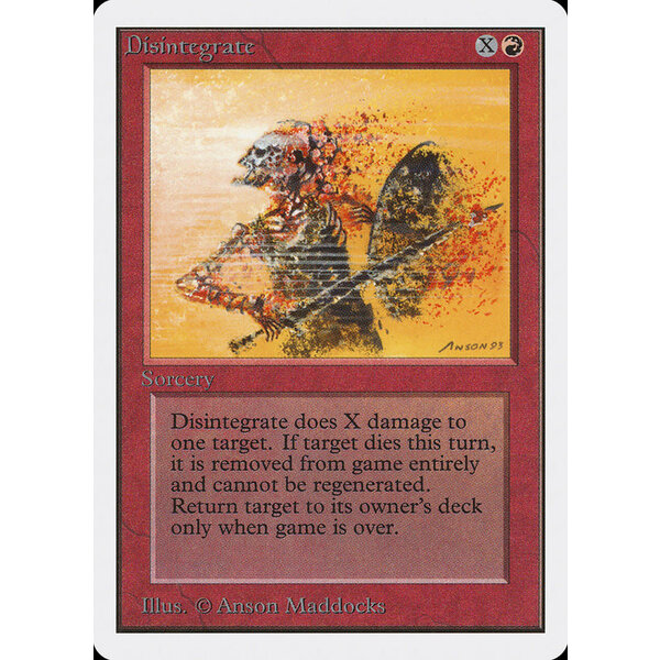 Magic: The Gathering Disintegrate (141) Damaged