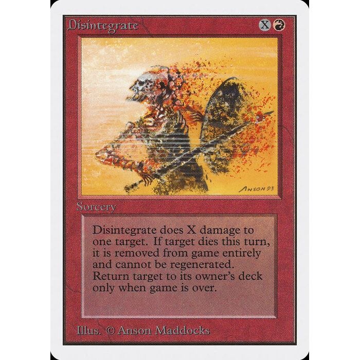 Magic: The Gathering Disintegrate (141) Damaged