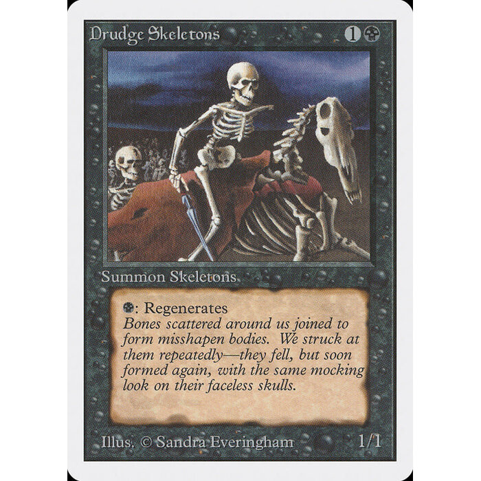 Magic: The Gathering Drudge Skeletons (107) Moderately Played