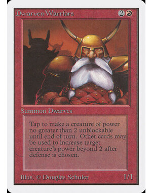 Magic: The Gathering Dwarven Warriors (144) Moderately Played