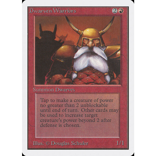 Magic: The Gathering Dwarven Warriors (144) Moderately Played