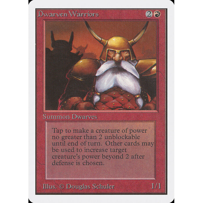 Magic: The Gathering Dwarven Warriors (144) Moderately Played