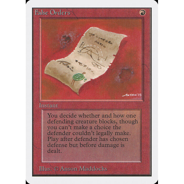 Magic: The Gathering False Orders (148) Moderately Played