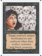 Magic: The Gathering Fear (109) Moderately Played