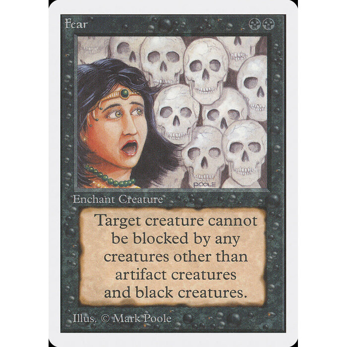 Magic: The Gathering Fear (109) Moderately Played