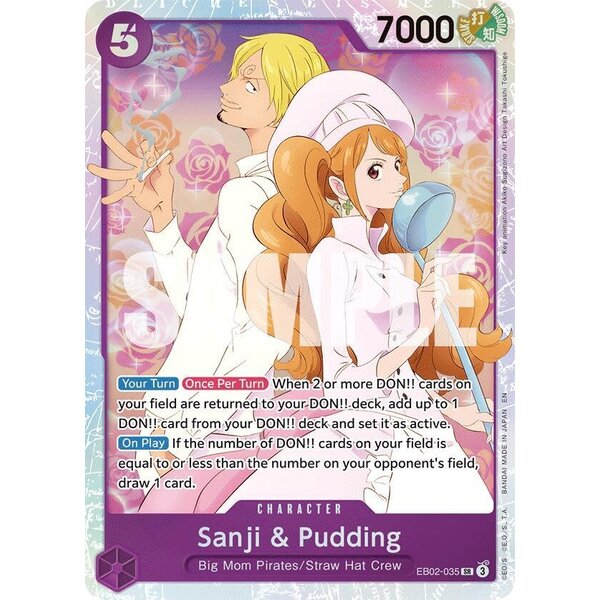 Bandai Sanji & Pudding (EB02-035) Lightly Played