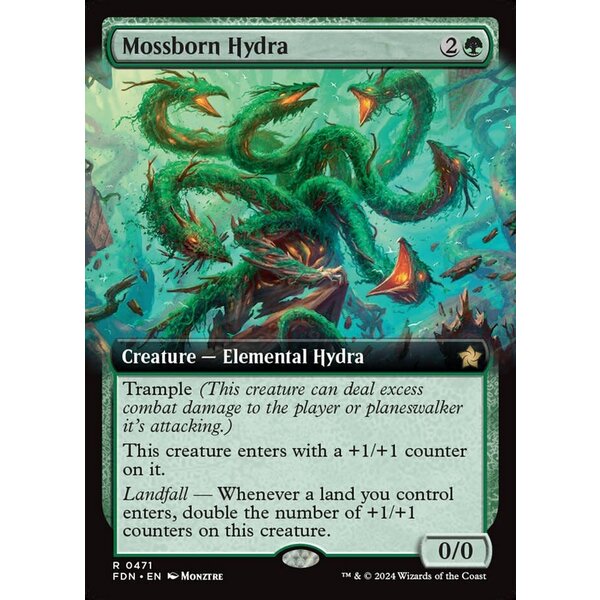 Magic: The Gathering Mossborn Hydra (Extended Art) (471) Lightly Played Foil