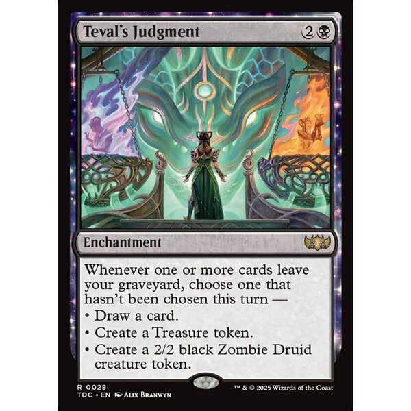 Magic: The Gathering Teval's Judgment (028) Lightly Played