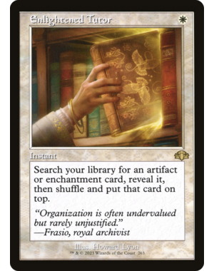 Magic: The Gathering Enlightened Tutor (Retro Frame) (263) Lightly Played Foil