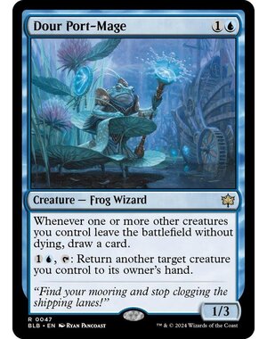 Magic: The Gathering Dour Port-Mage (047) Lightly Played Foil
