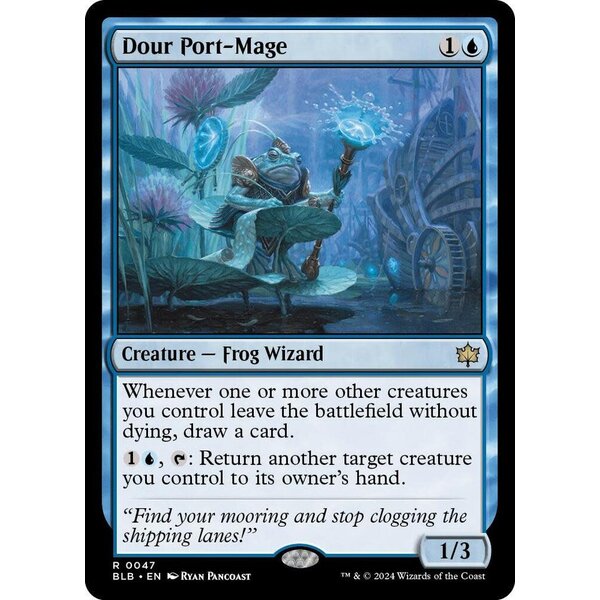 Magic: The Gathering Dour Port-Mage (047) Lightly Played Foil