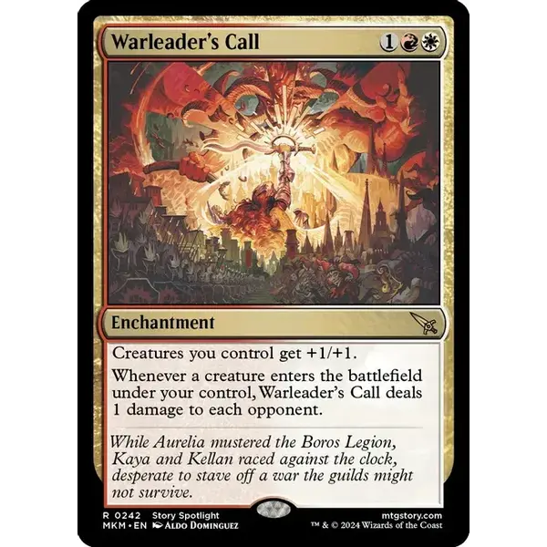 Magic: The Gathering Warleader's Call (242) Lightly Played