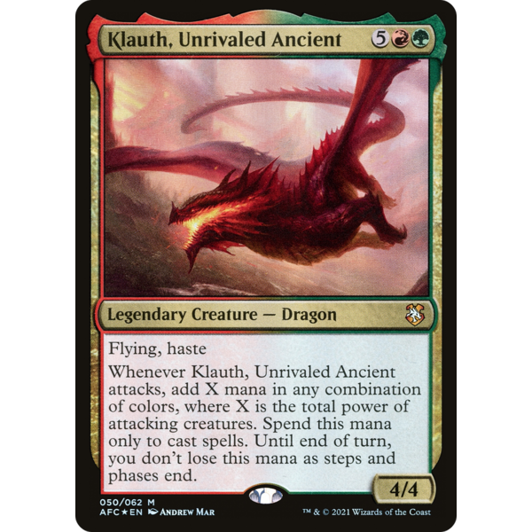 Magic: The Gathering Klauth, Unrivaled Ancient (050) Lightly Played Foil