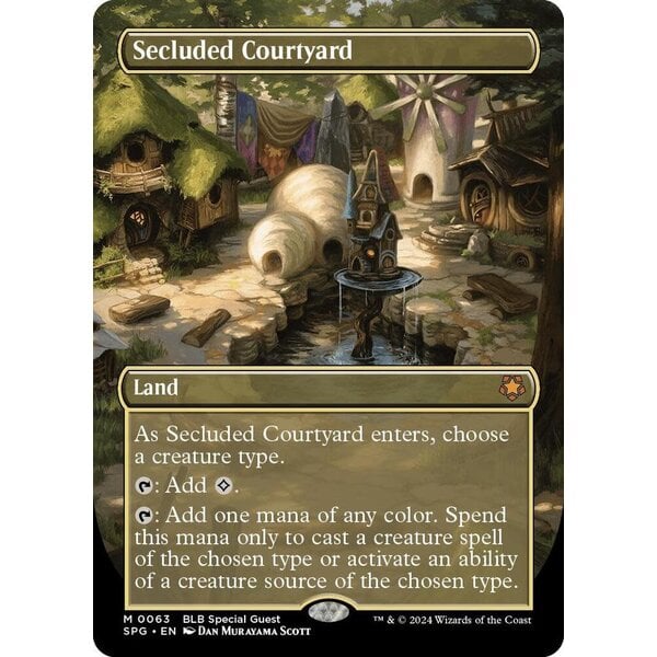Magic: The Gathering Secluded Courtyard (Borderless) (063) Lightly Played