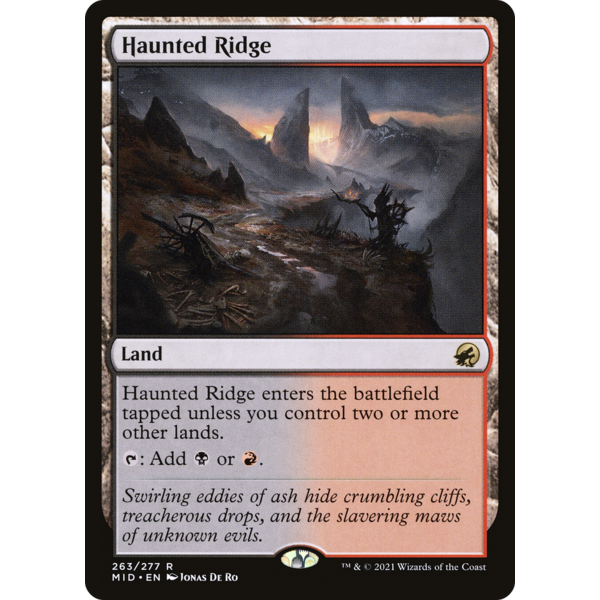 Magic: The Gathering Haunted Ridge (263) Lightly Played