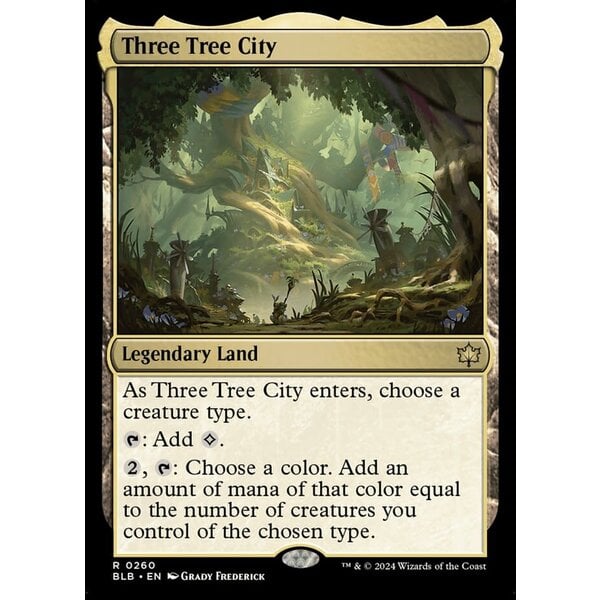 Magic: The Gathering Three Tree City (260) Lightly Played