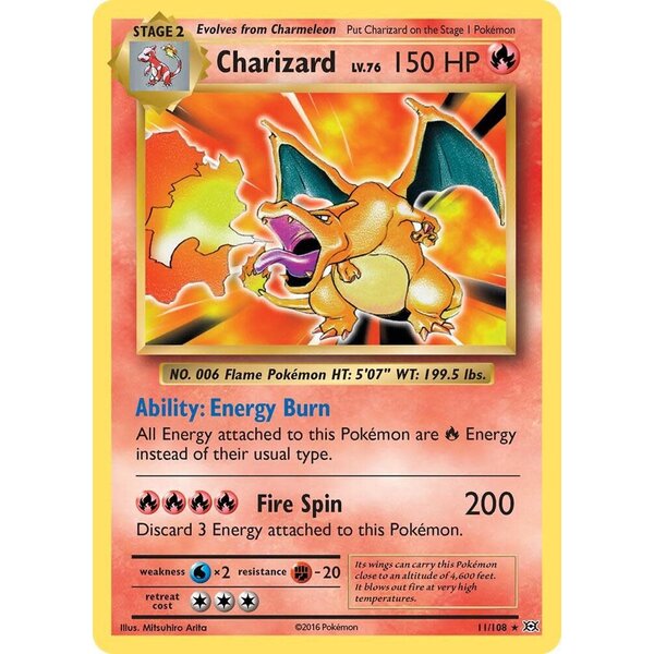 Pokemon Charizard (011) Damaged Reverse Holofoil