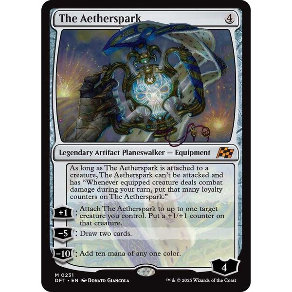 Magic: The Gathering The Aetherspark (231) Lightly Played Foil